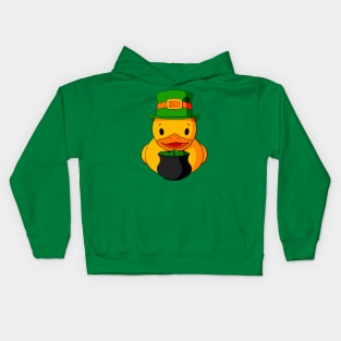 St. Patrick’s Day Rubber Duck Kids Hoodie